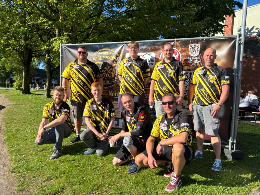 Spieler des DC Pielfresen bei den Nordsee Dart Masters